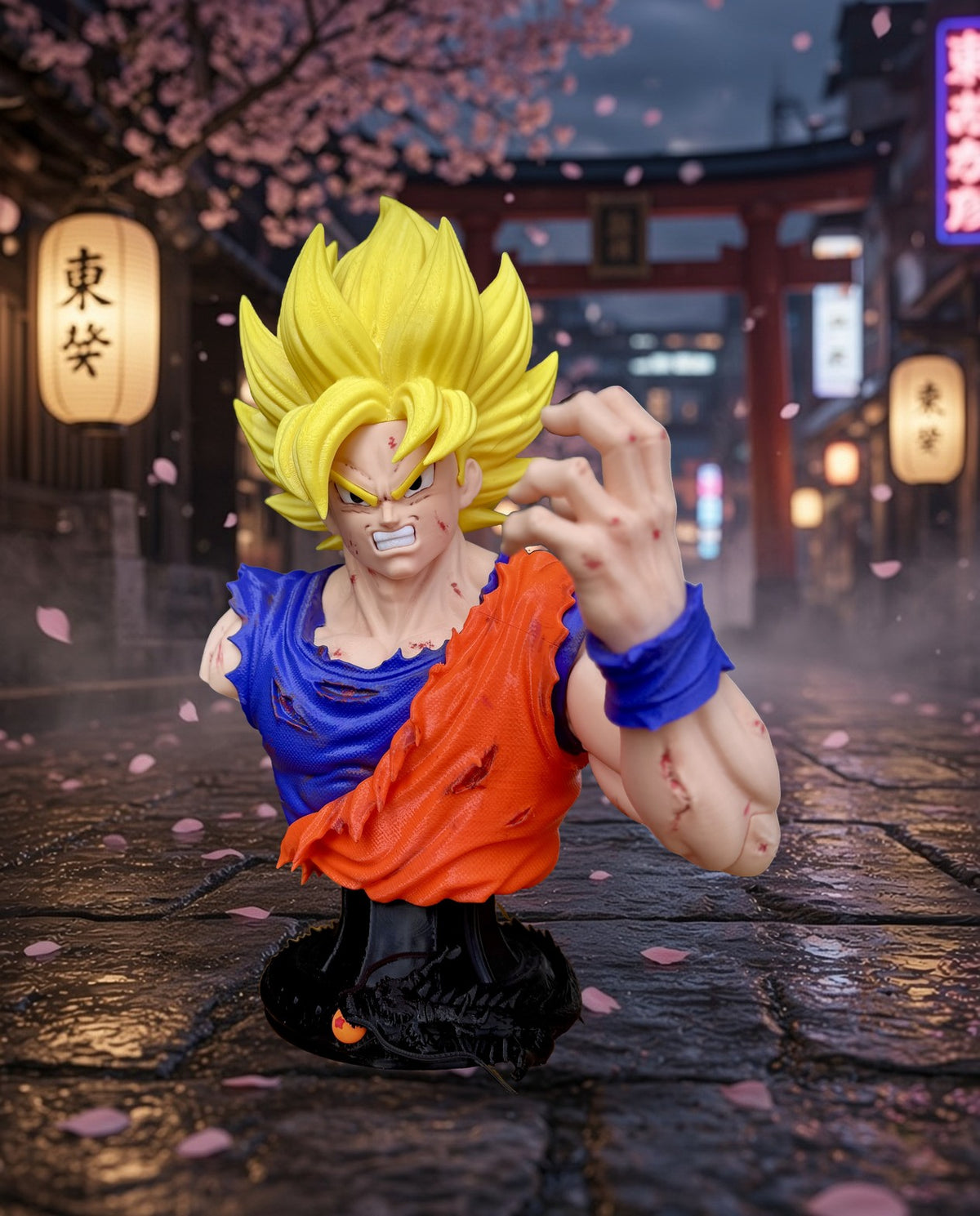 Goku Bust – FABBOX 3D printed