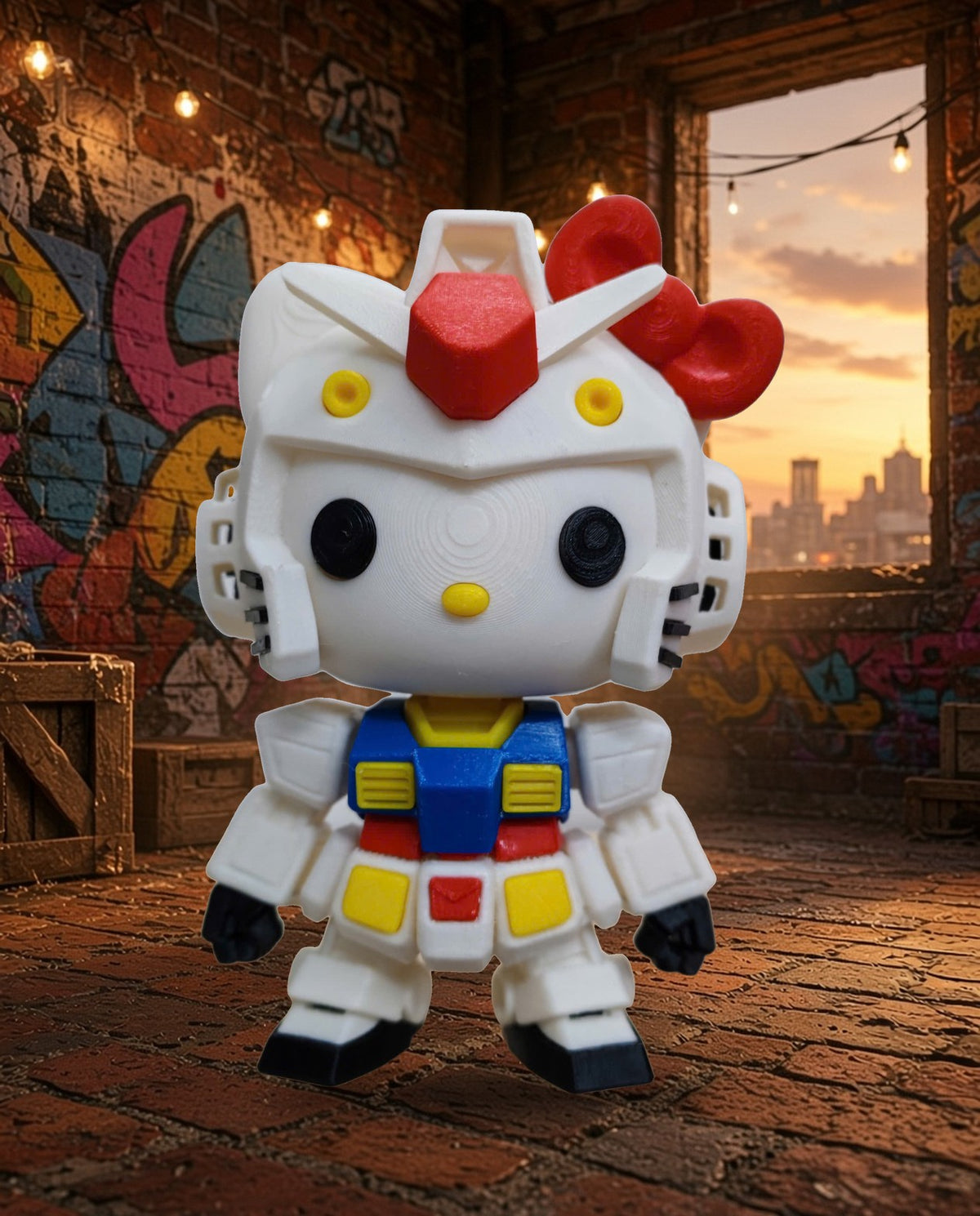 Gundam Hello Kitty – FABBOX 3D printed