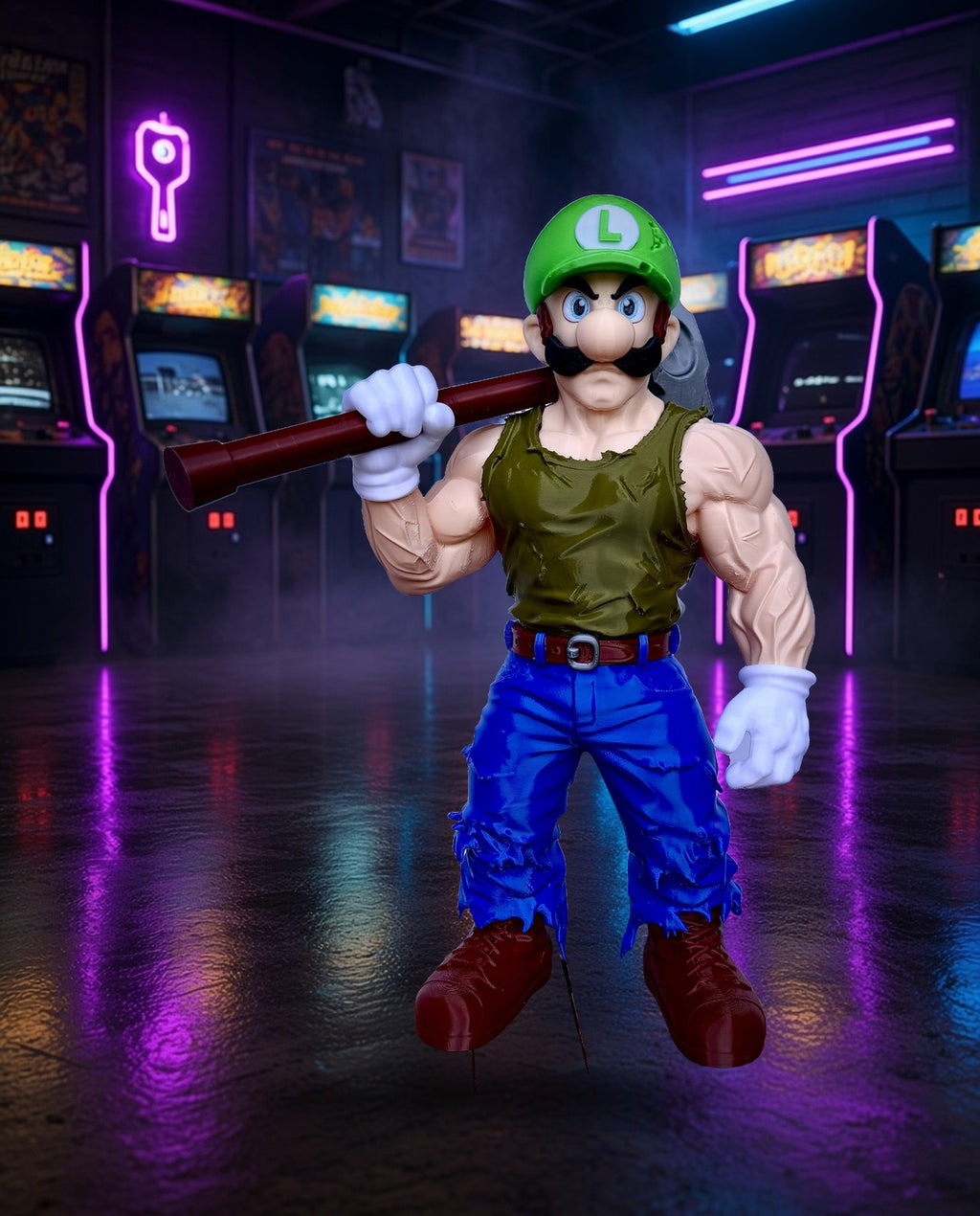 Muscle Luigi – FABBOX 3D printed