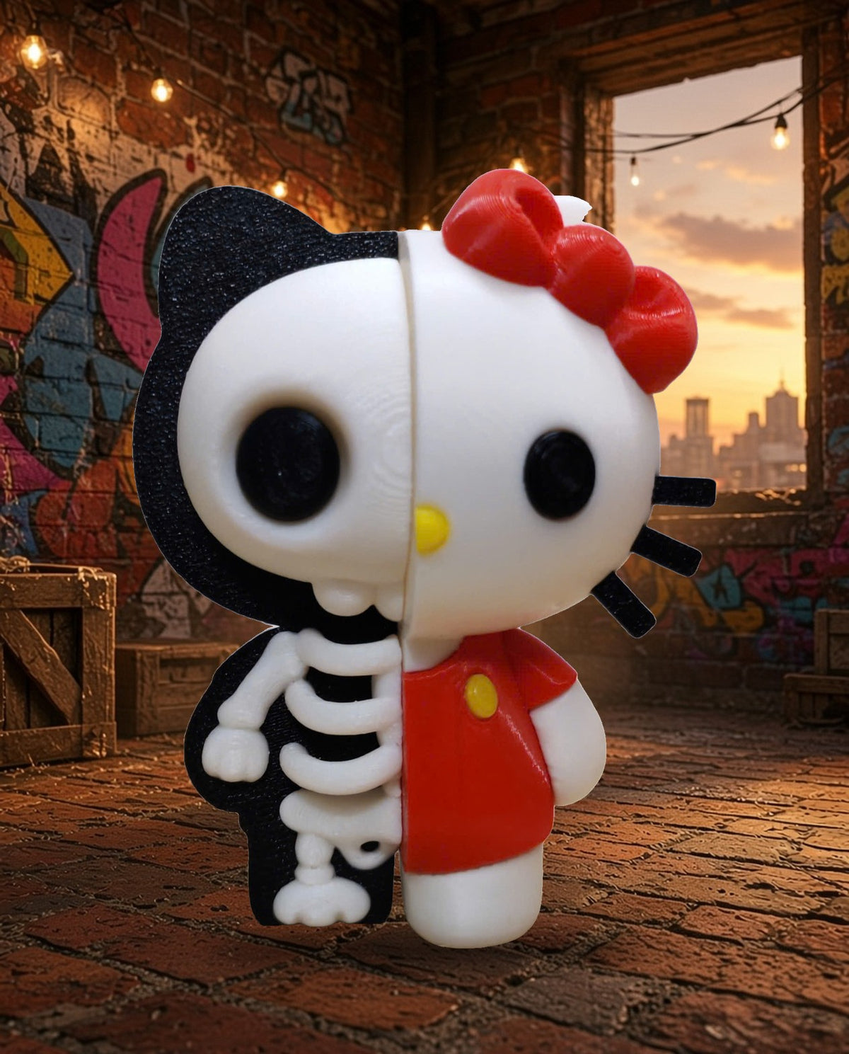 Skeleton Hello Kitty – FABBOX 3D printed