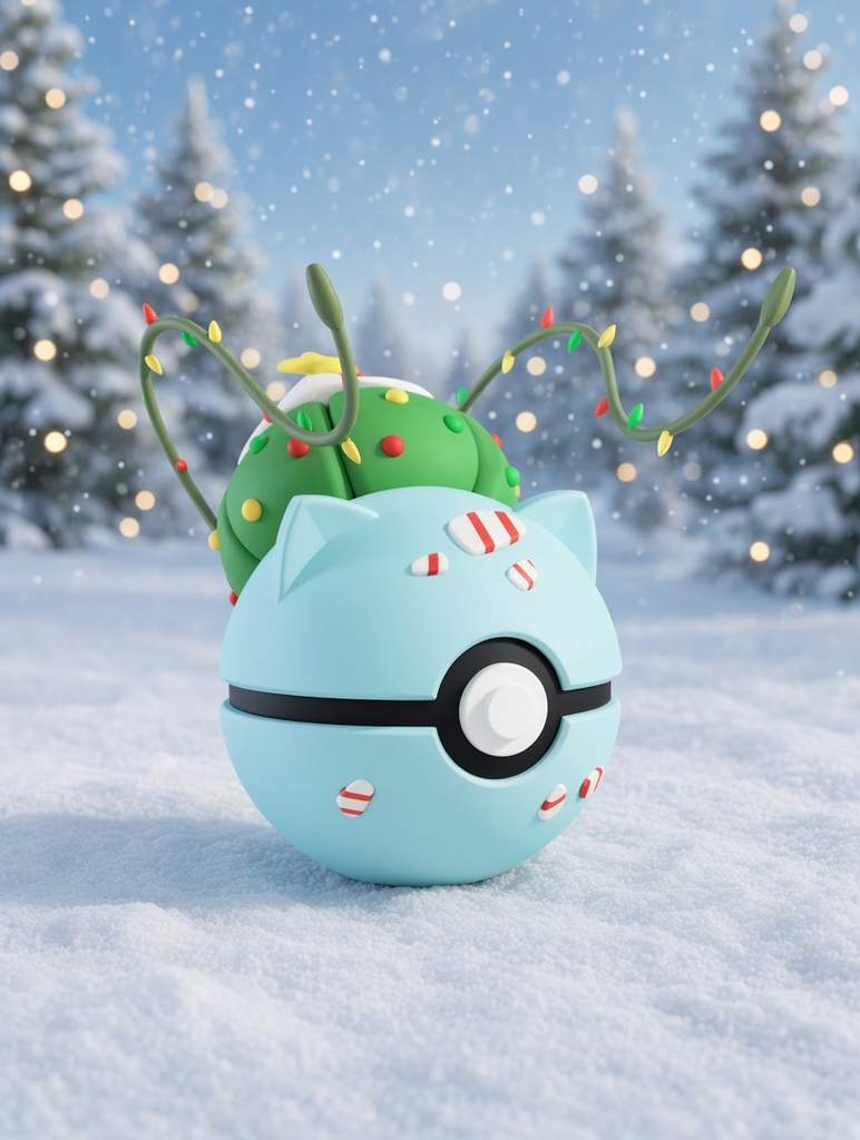 Bulbasaur Christmas Character Ball – FABBOX 3D printed