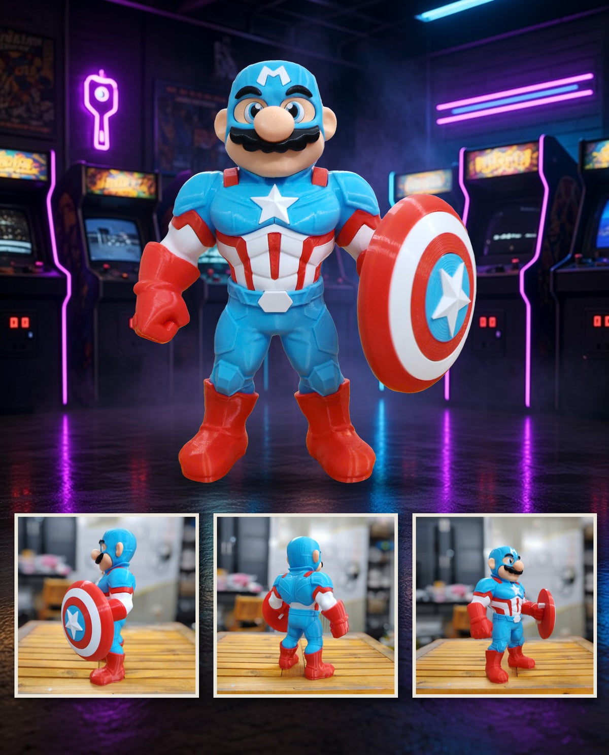 Captain Mario – FABBOX 3D printed