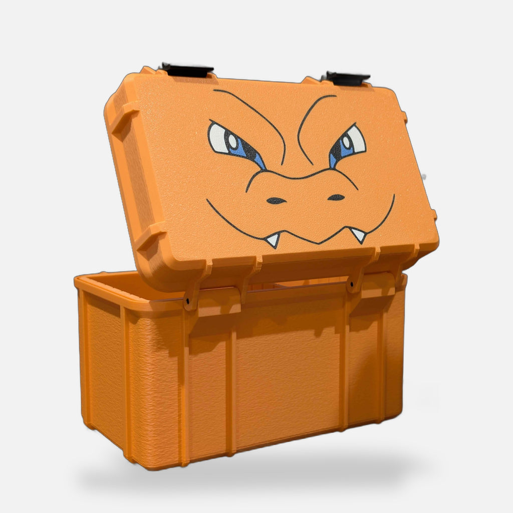 Charizard Trading Card Top Loader Storage Box – FABBOX 3D printed