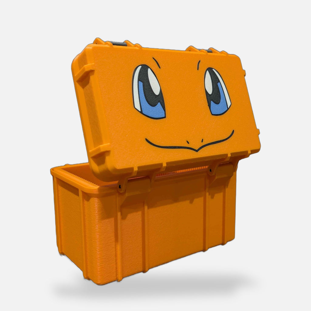 Charmander Trading Card Top Loader Storage Box – FABBOX 3D printed