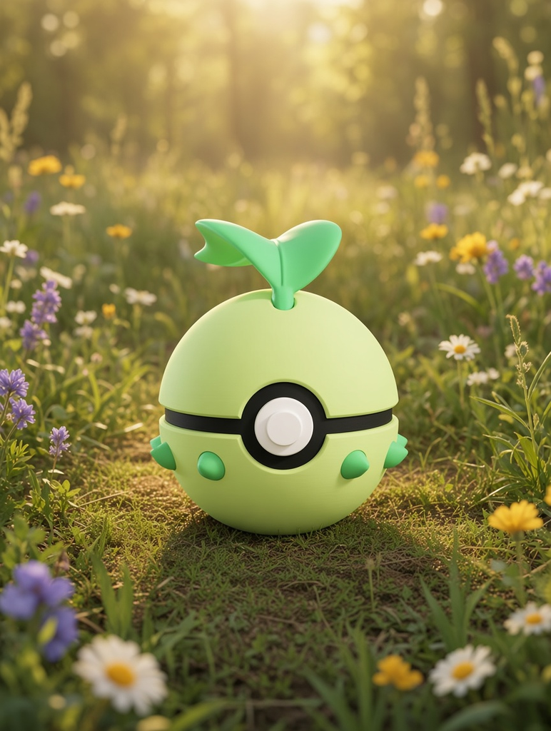 Chikorita Character Ball – FABBOX 3D printed