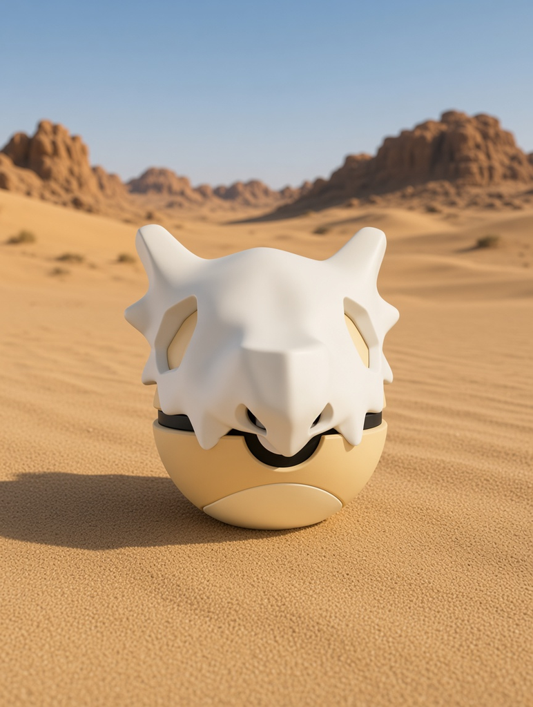 Cubone Character Ball – FABBOX 3D printed