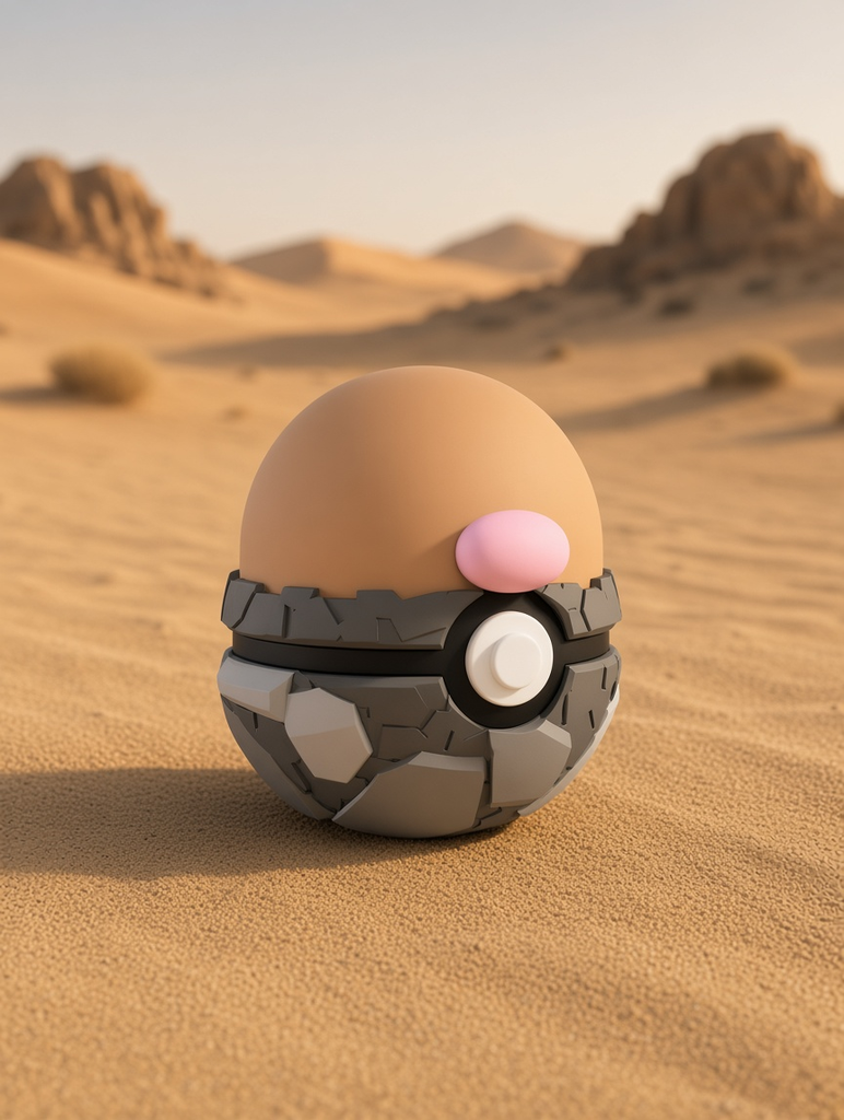 Diglett Character Ball – FABBOX 3D printed