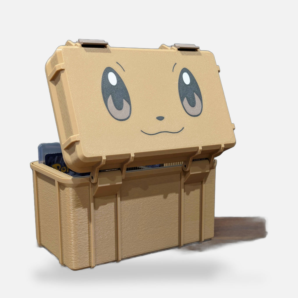 Eevee Trading Card Top Loader Storage Box – FABBOX 3D printed