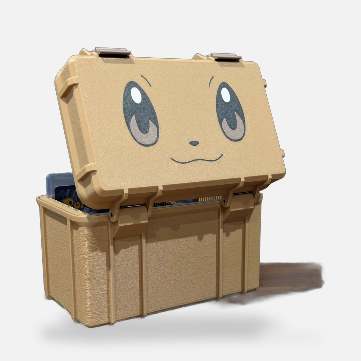 Eevee Trading Card Top Loader Storage Box – FABBOX 3D printed