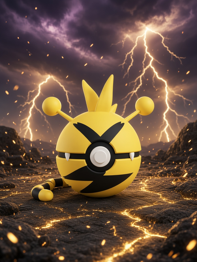 Electabuzz Character Ball – FABBOX 3D printed