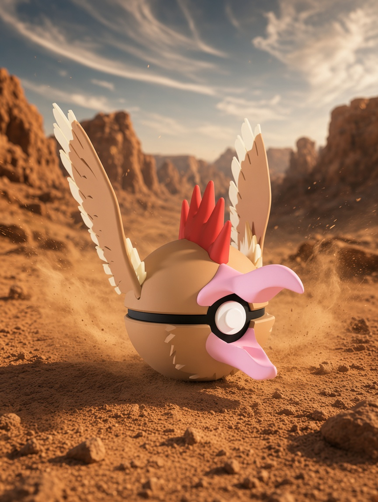 Fearow Character Ball – FABBOX 3D printed
