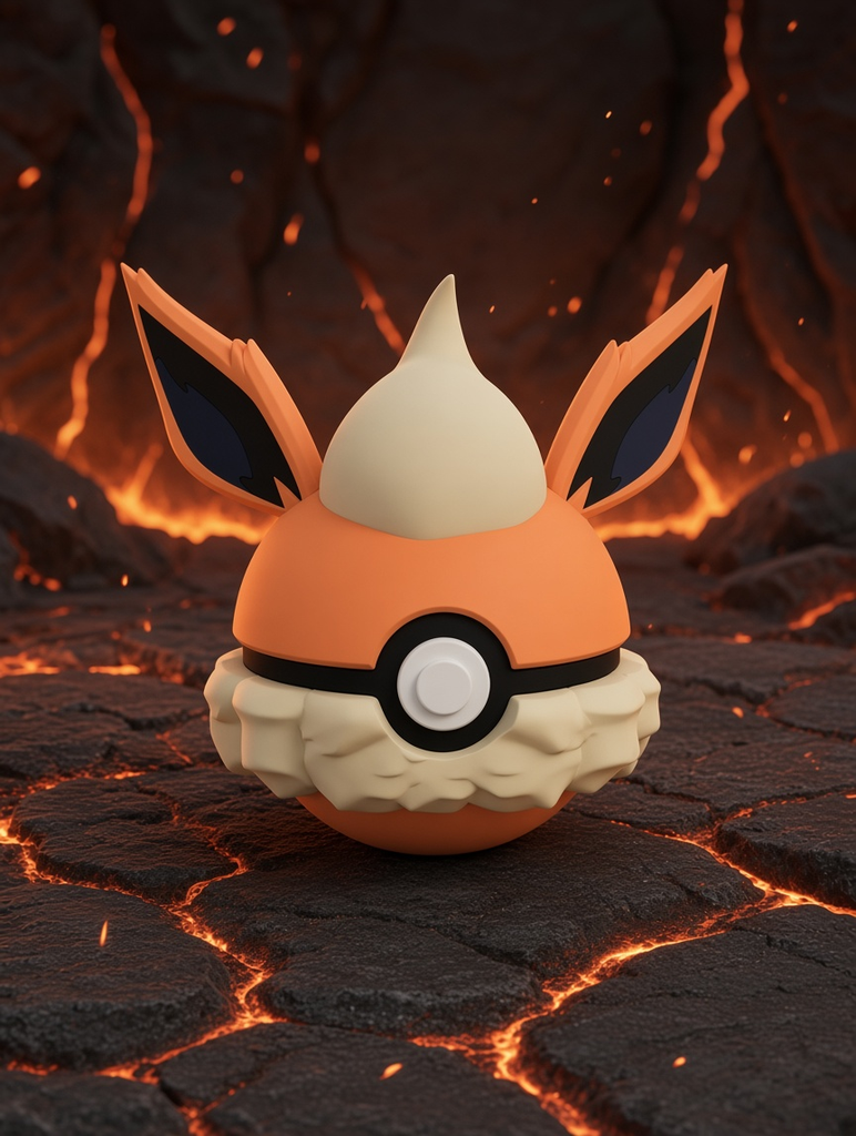 Flareon Character Ball – FABBOX 3D printed