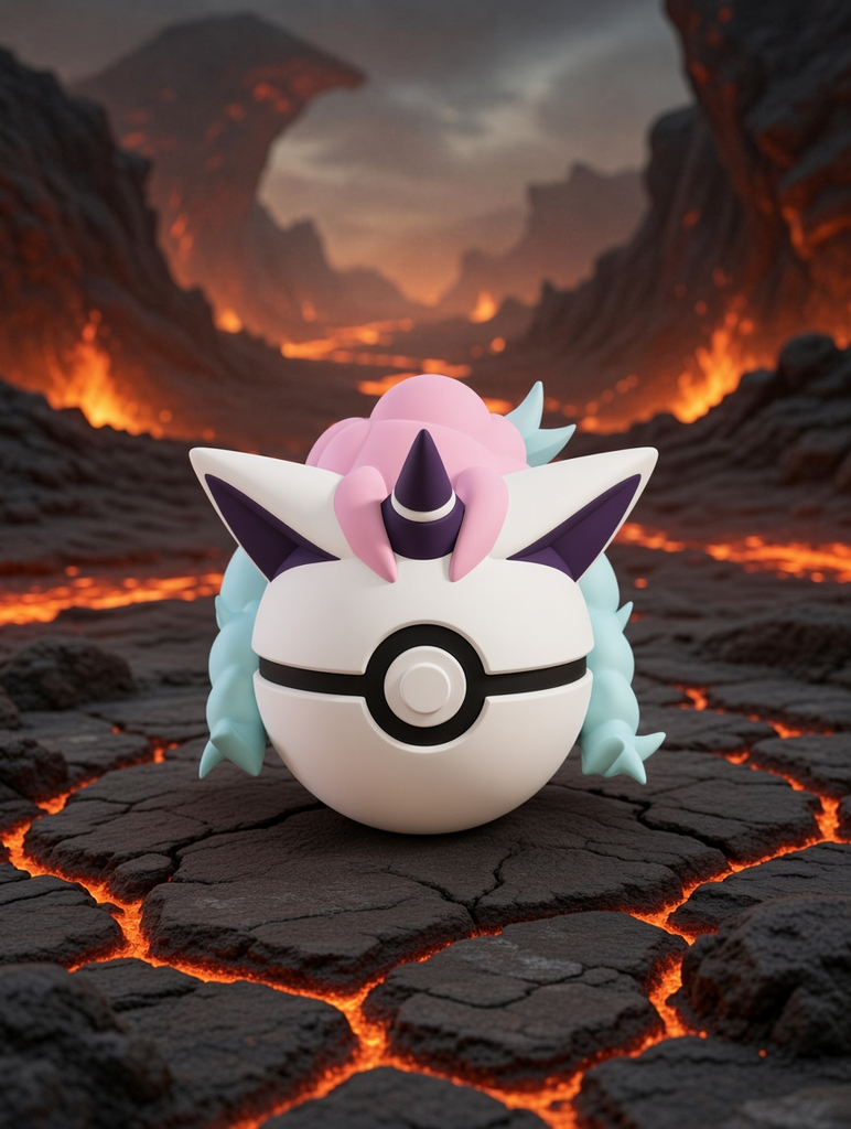 Galarian Ponyta Character Ball – FABBOX 3D printed