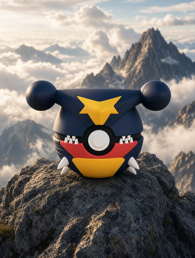 Garchomp Character Ball – FABBOX 3D printed
