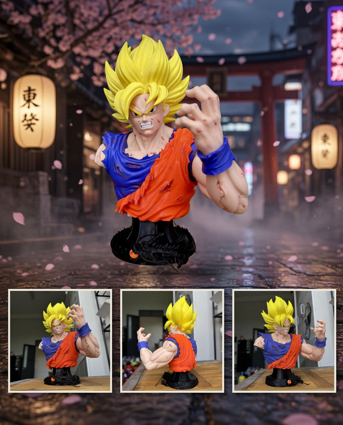 Goku Bust – FABBOX 3D printed