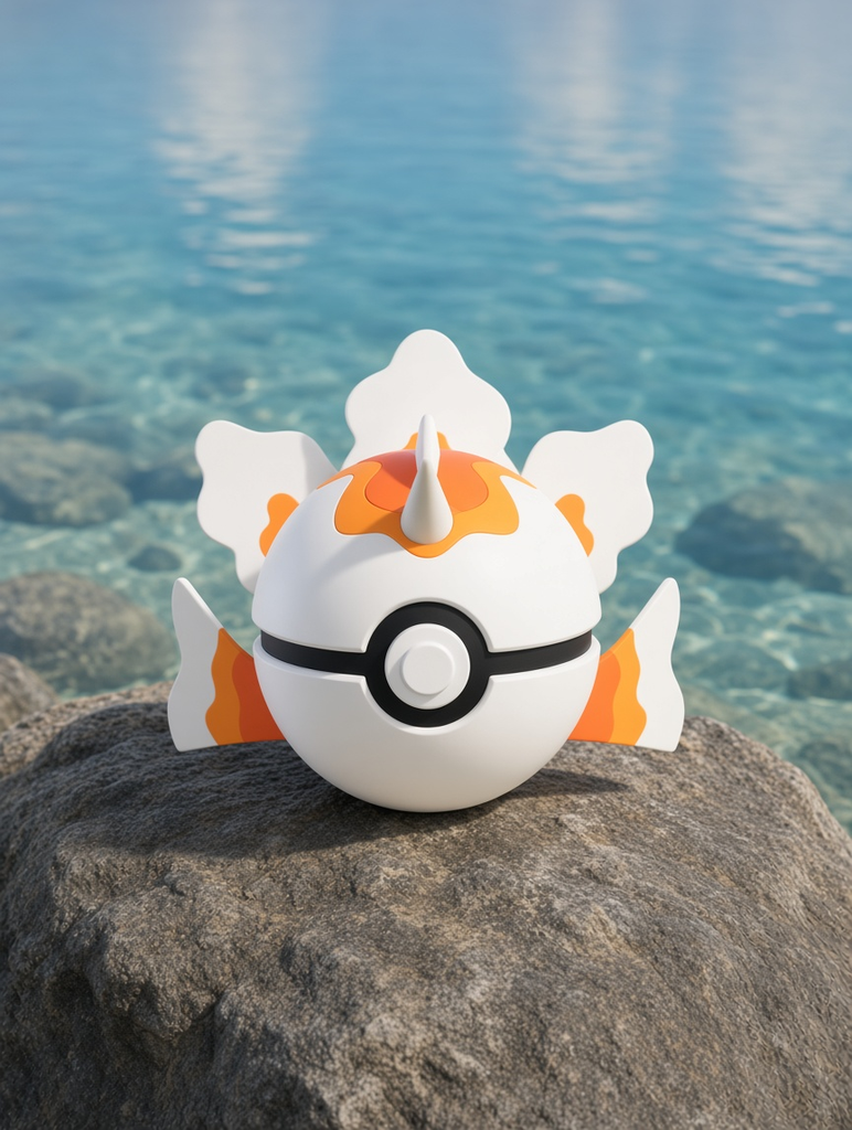 Goldeen Character Ball – FABBOX 3D printed