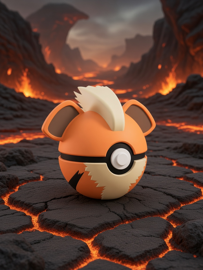 Growlithe Character Ball – FABBOX 3D printed
