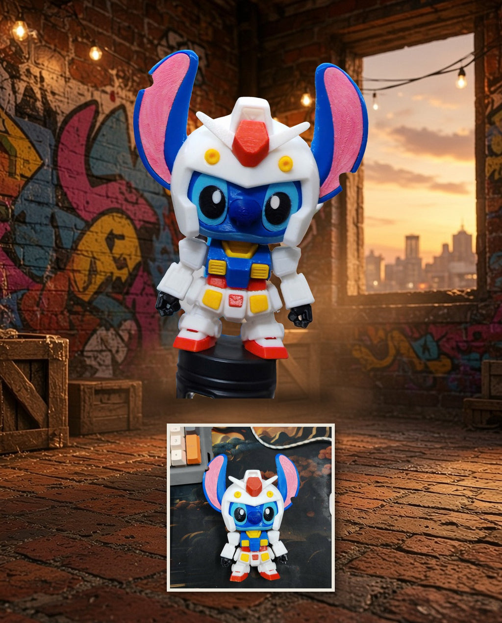 Gundam Stitch – FABBOX 3D printed