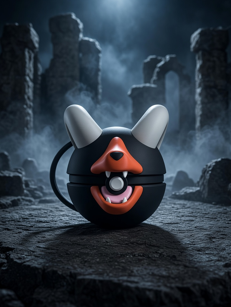 Houndoom Character Ball – FABBOX 3D printed