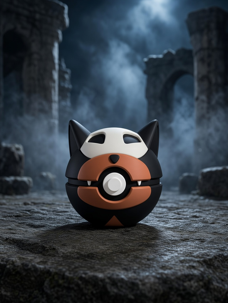 Houndour Character Ball – FABBOX 3D printed