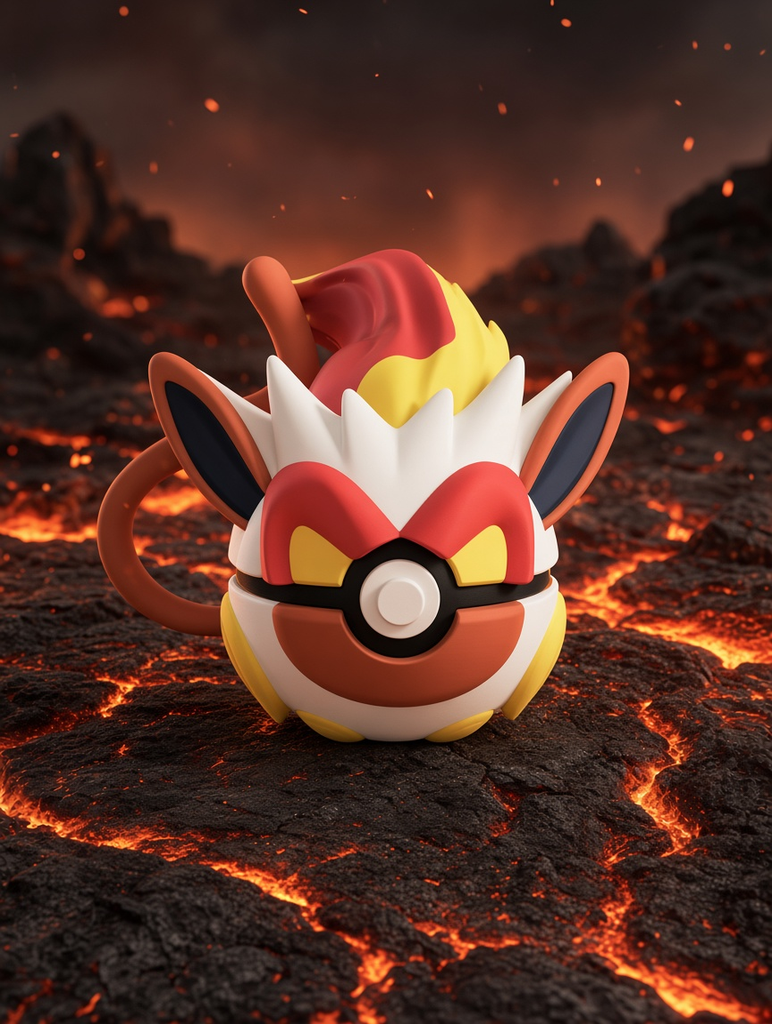 Infernape Character Ball – FABBOX 3D printed