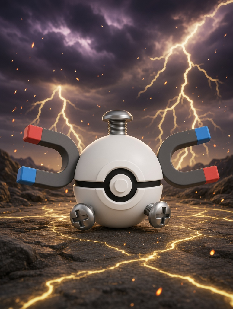 Magnemite Character Ball – FABBOX 3D printed