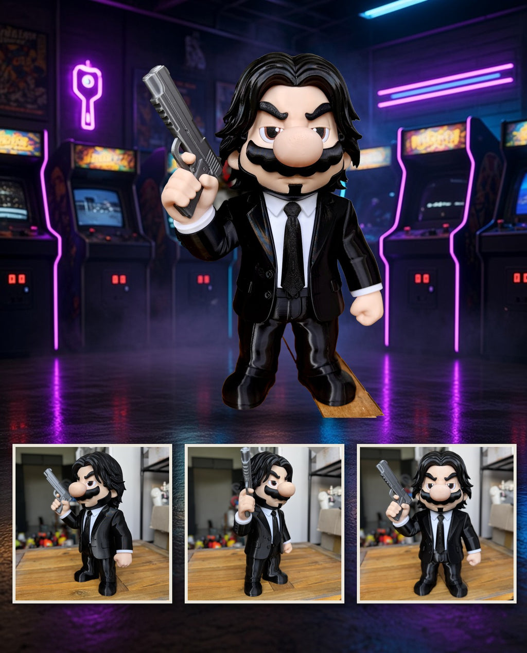 Mario John Wick – FABBOX 3D printed