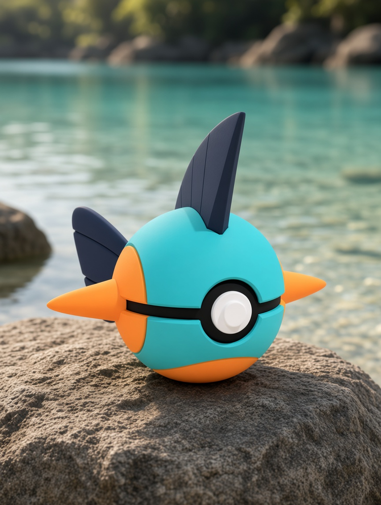 Marshtomp Character Ball – FABBOX 3D printed