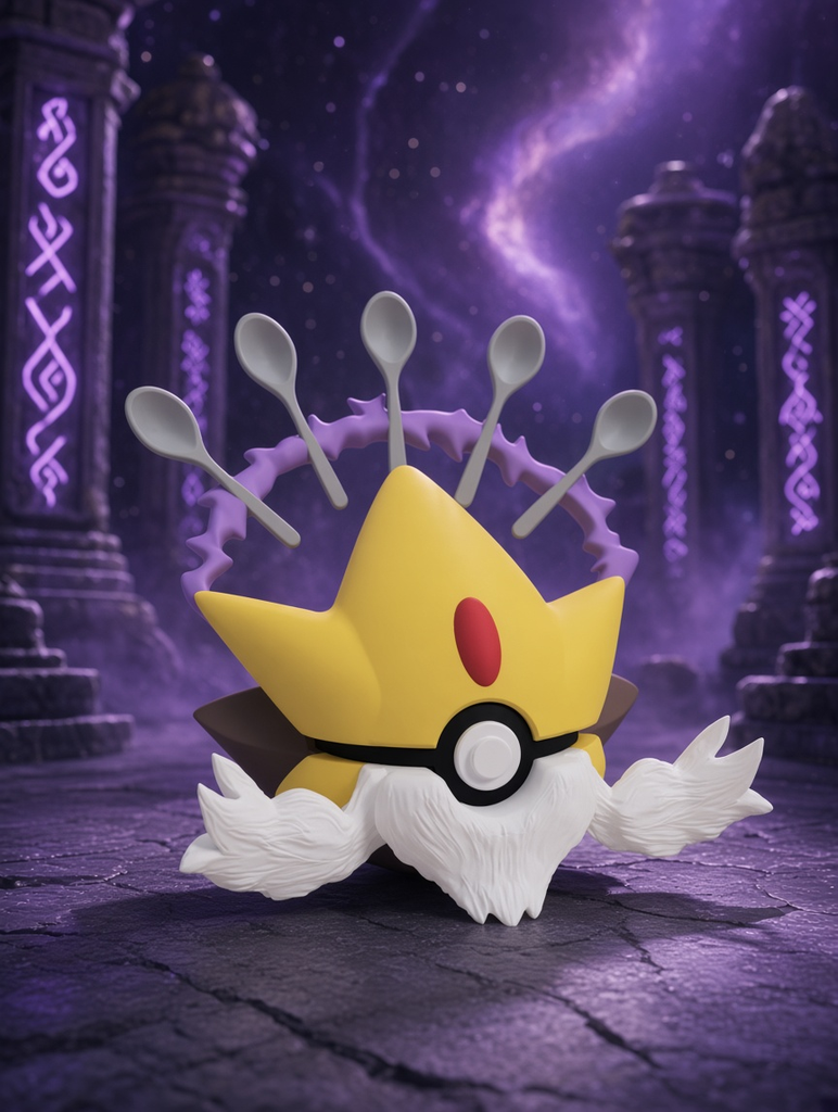 Mega Alakazam Character Ball – FABBOX 3D printed