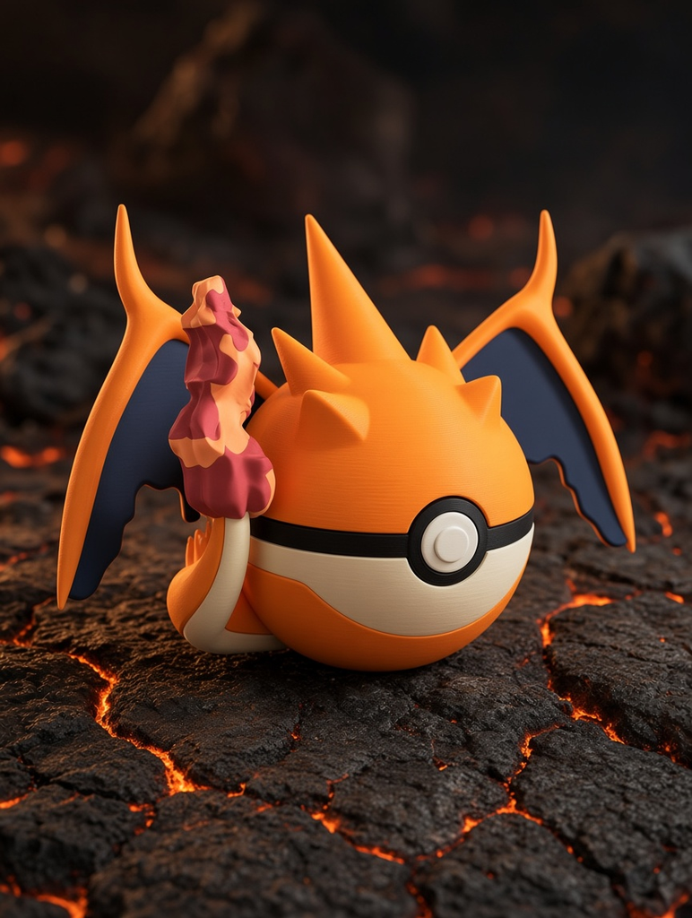 Mega Charizard Y Character Ball – FABBOX 3D printed