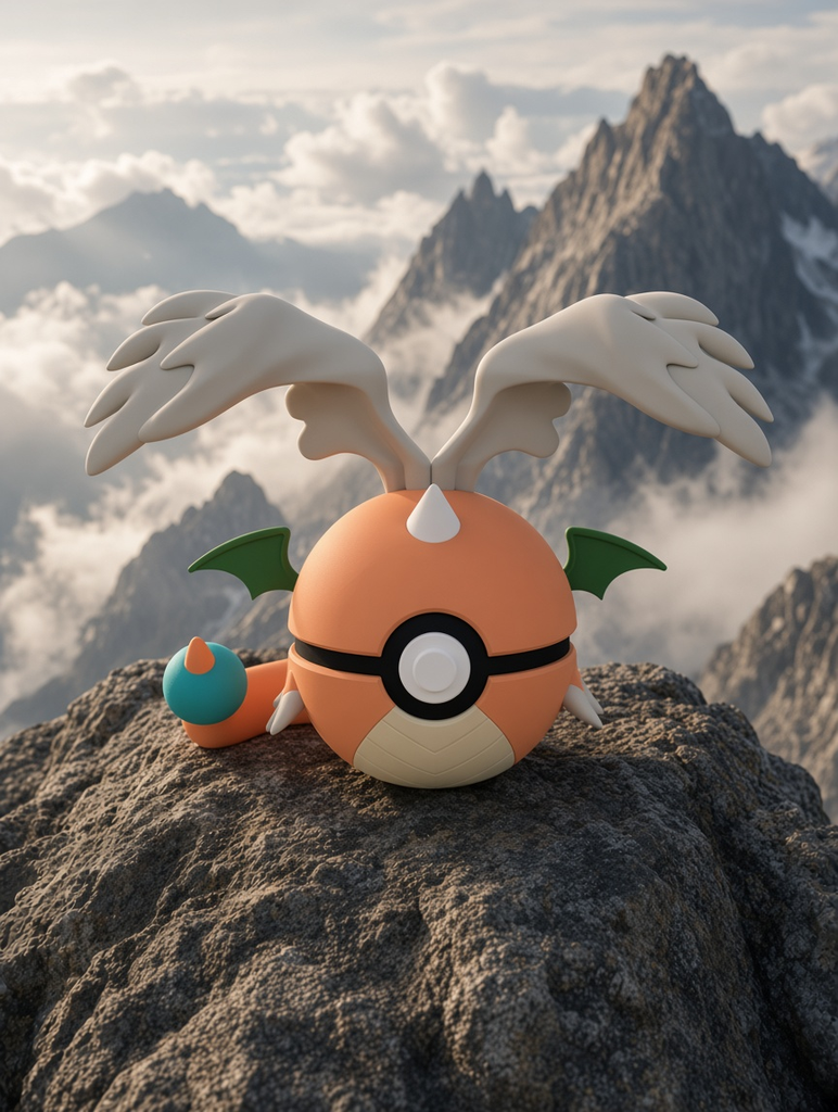 Mega Dragonite Character Ball – FABBOX 3D printed