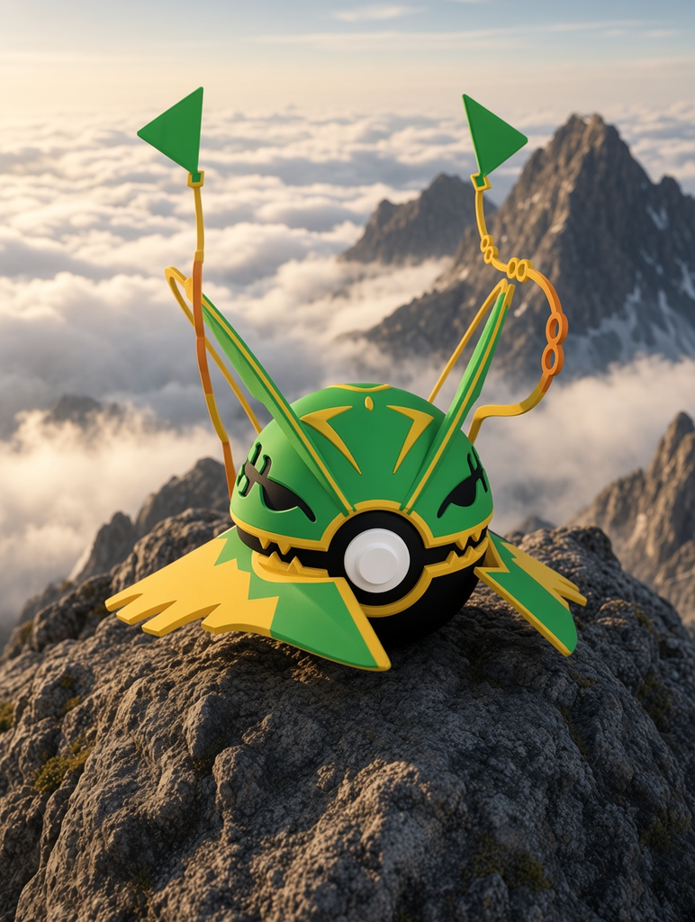Mega Rayquaza Character Ball – FABBOX 3D printed