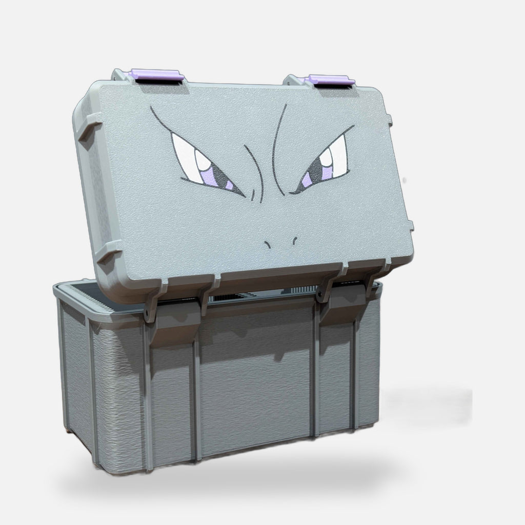 Mewtwo Trading Card Top Loader Storage Box – FABBOX 3D printed