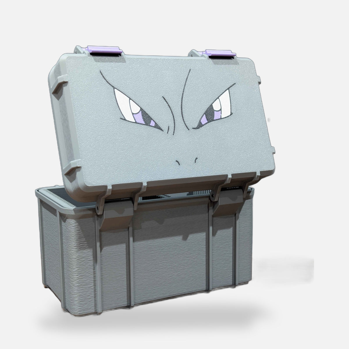 Mewtwo Trading Card Top Loader Storage Box – FABBOX 3D printed