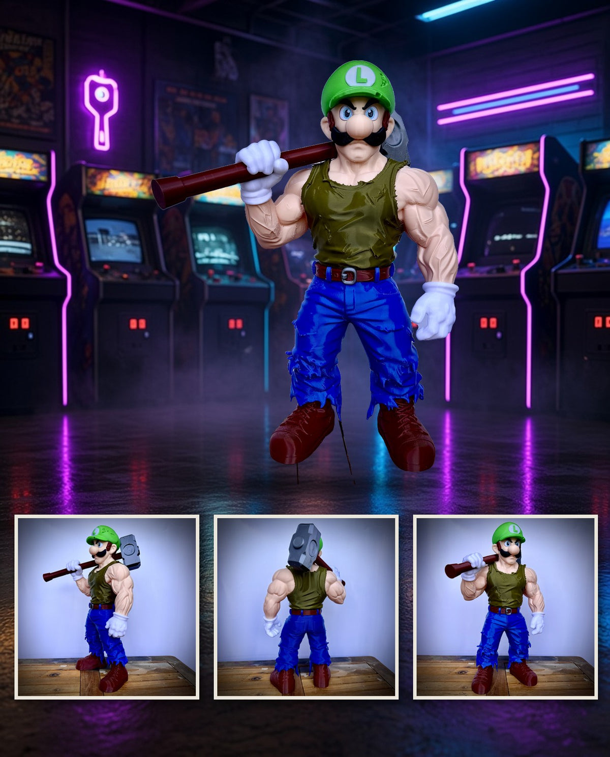 Muscle Luigi – FABBOX 3D printed