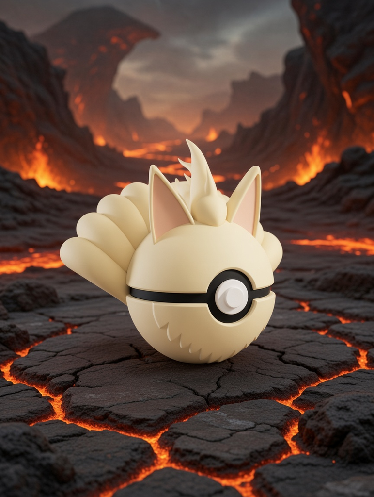 Ninetales Character Ball – FABBOX 3D printed