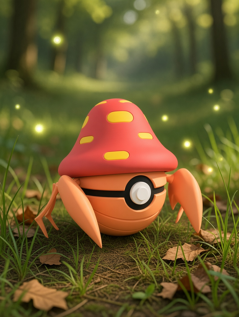 Parasect Character Ball – FABBOX 3D printed