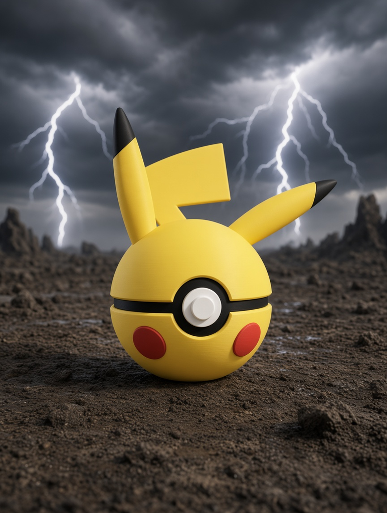 Pikachu Character Ball – FABBOX 3D printed