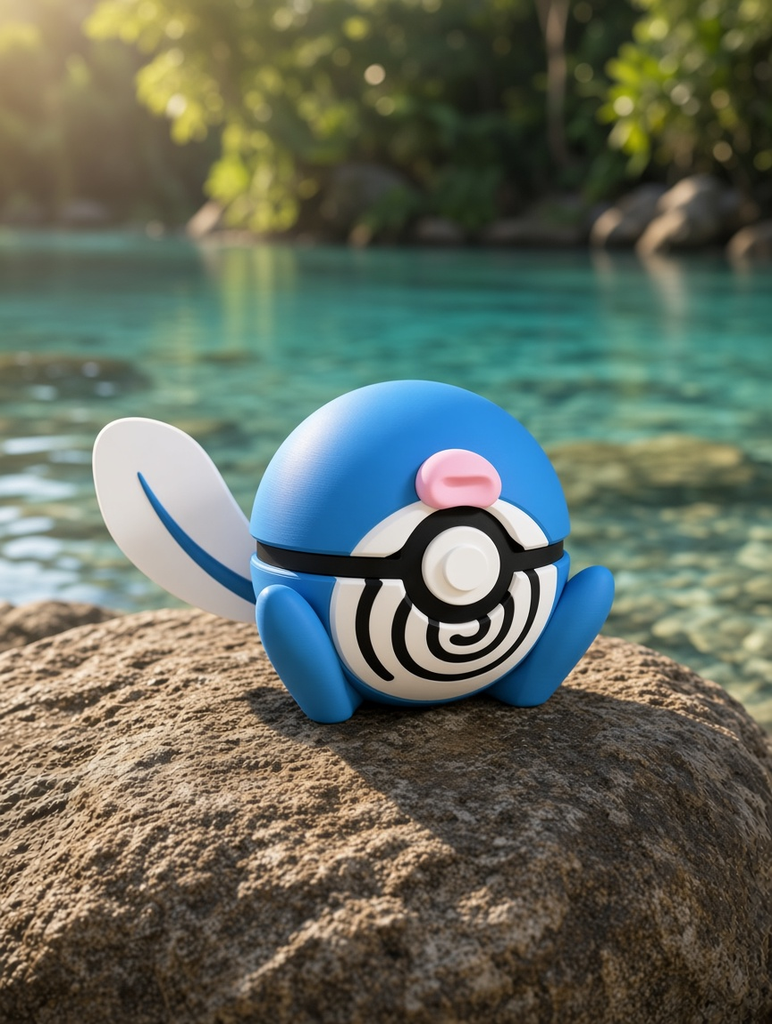 Poliwag Character Ball – FABBOX 3D printed