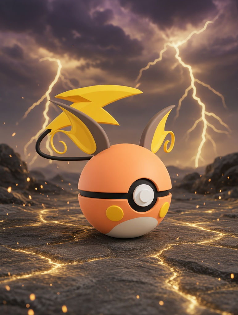 Raichu Character Ball – FABBOX 3D printed