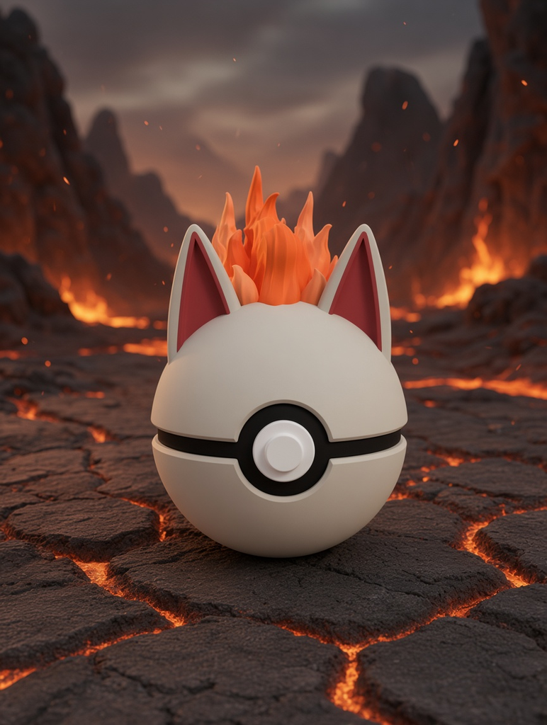 Rapidash Character Ball – FABBOX 3D printed
