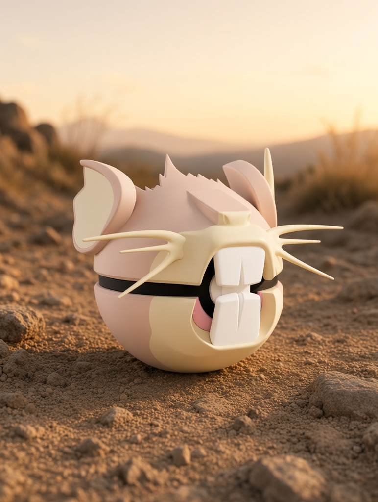 Raticate Character Ball – FABBOX 3D printed