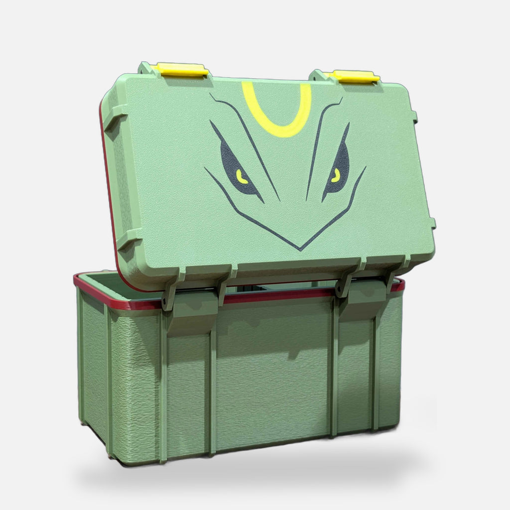 Rayquaza Trading Card Top Loader Storage Box – FABBOX 3D printed