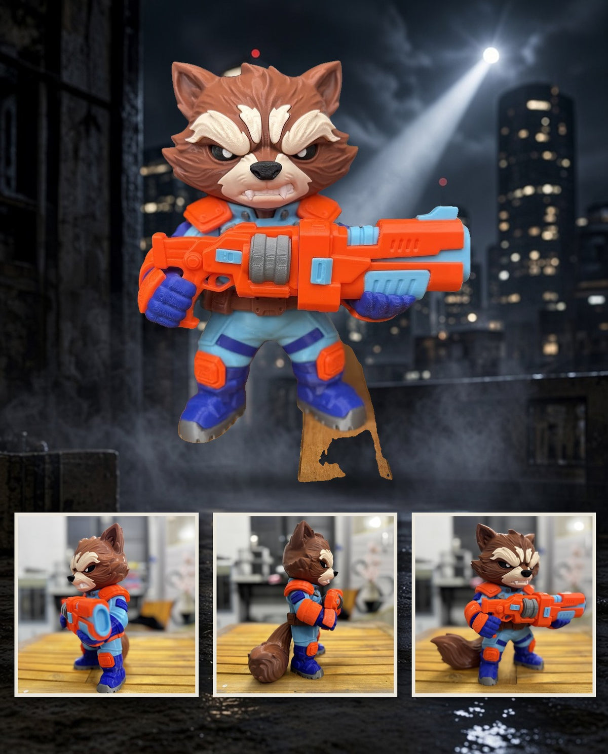 Rocket Raccoon – FABBOX 3D printed