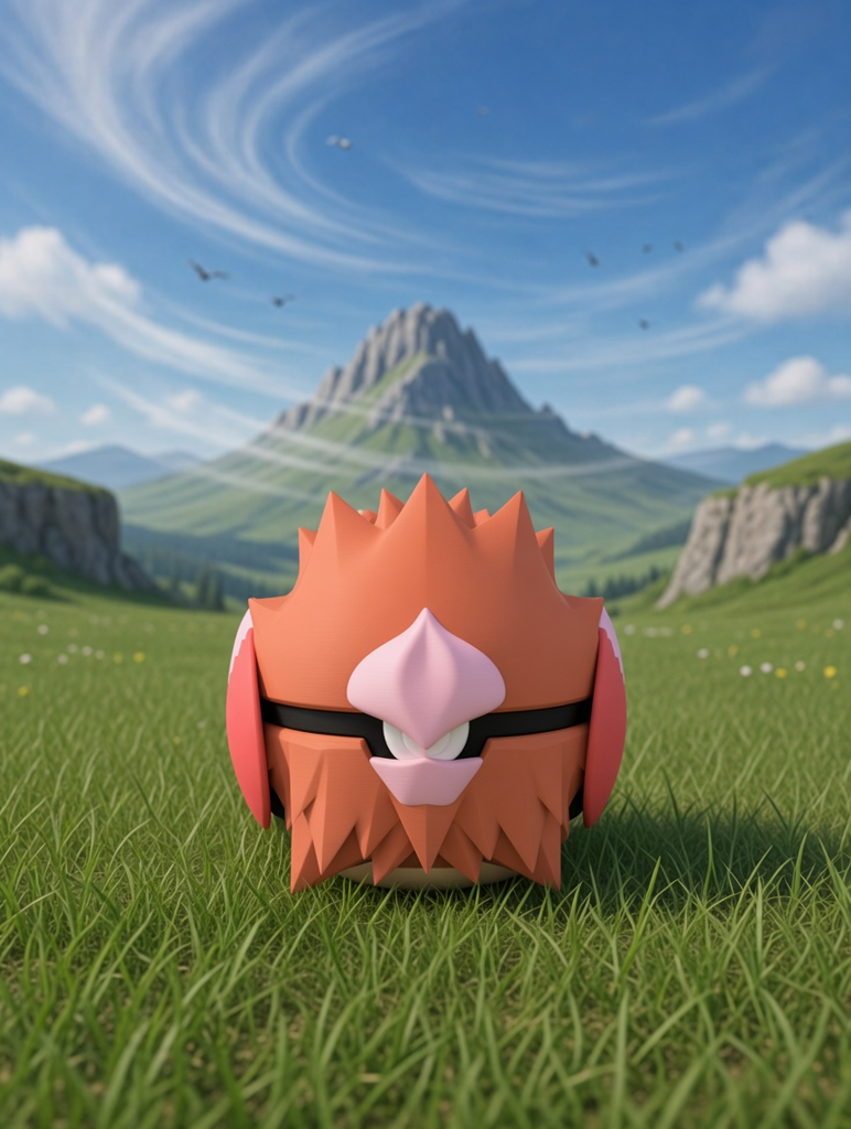 Spearow Character Ball – FABBOX 3D printed