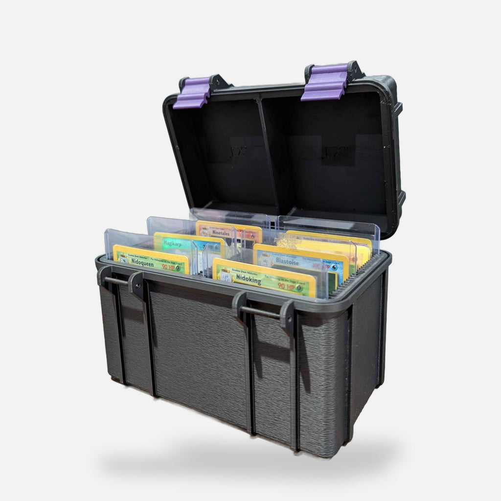 Trading Card Top Loader Storage Box – FABBOX 3D printed – view 3