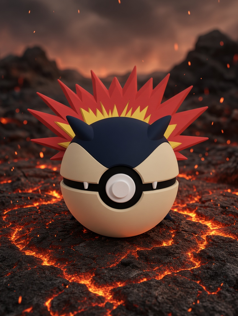 Typhlosion Character Ball – FABBOX 3D printed