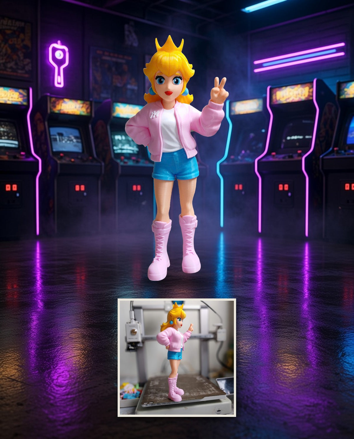 Urban Princess Peach – FABBOX 3D printed