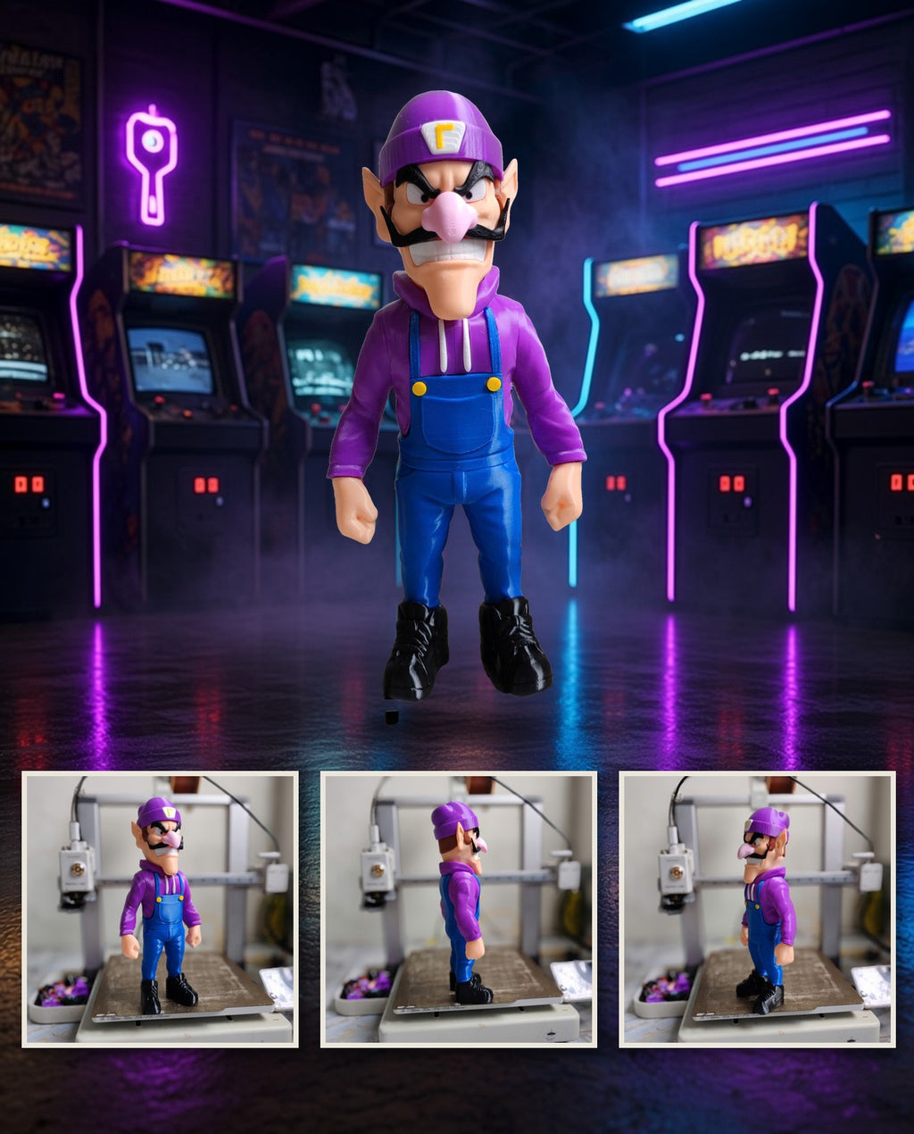 Urban Waluigi – FABBOX 3D printed