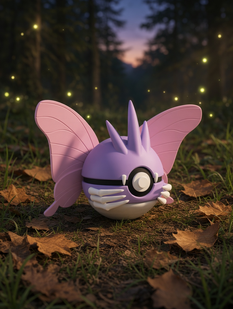 Venomoth Character Ball – FABBOX 3D printed